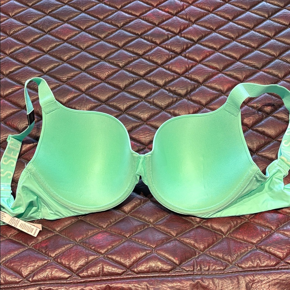 NWT Victorias Secret t-shirt push up full coverage Aqua Underwire Bra - Picture 4 of 4